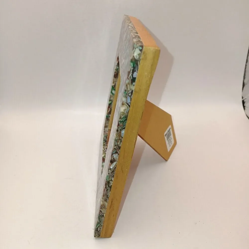 Mother of Pearl Picture Frame Shell Mosaic Photo Frame or Wall Art Bird & Flower